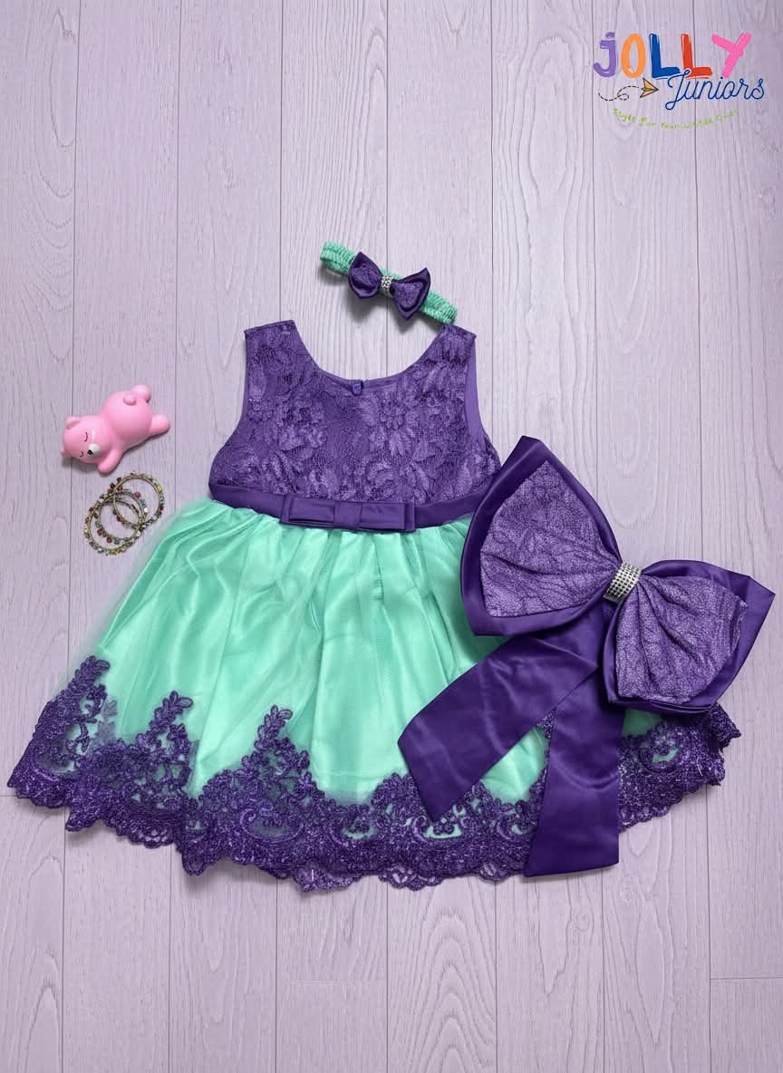 Enchanted Orchid Lace Party Dress 💜✨