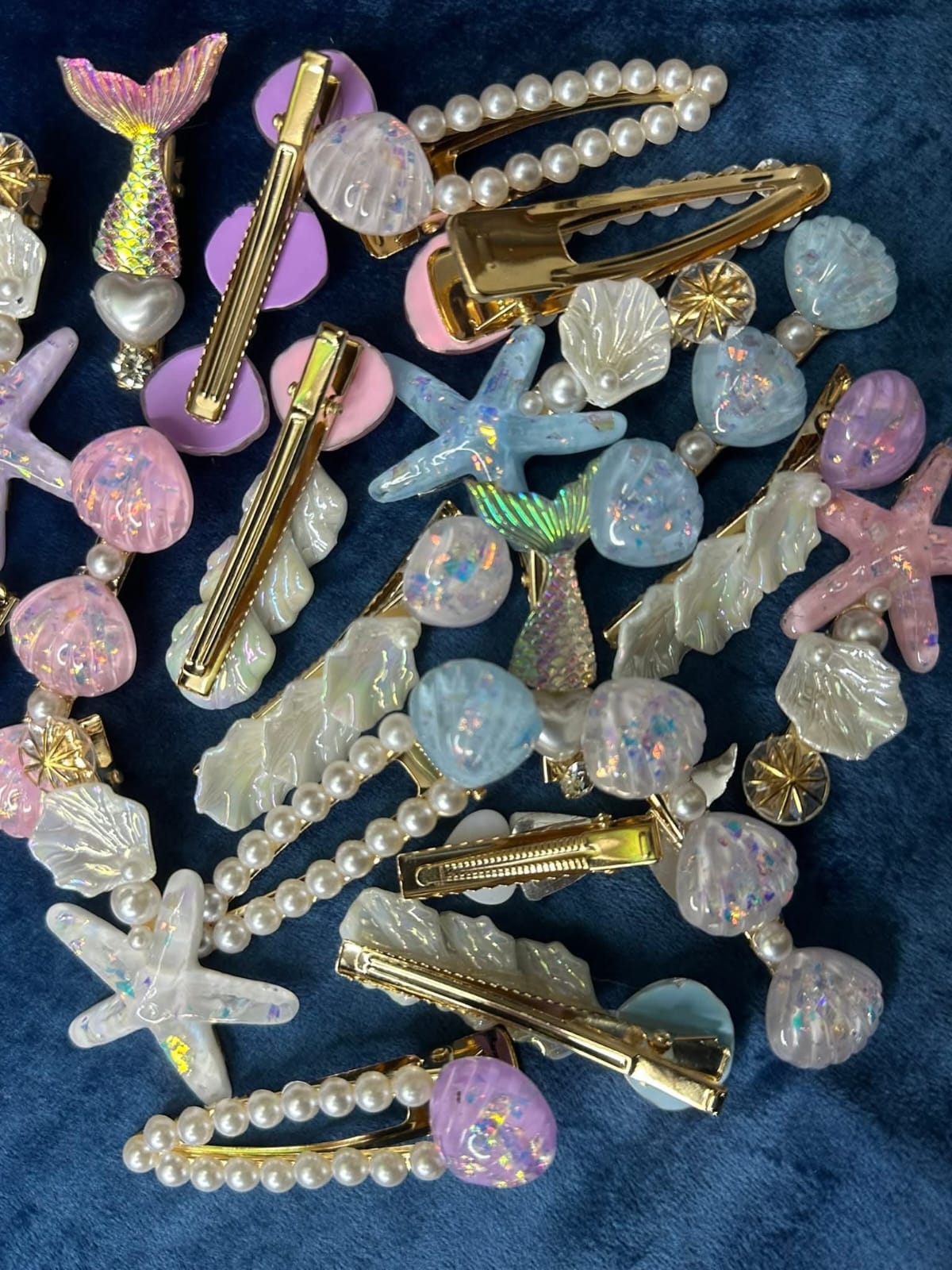 Ocean-Themed Hair Clips 🐚✨