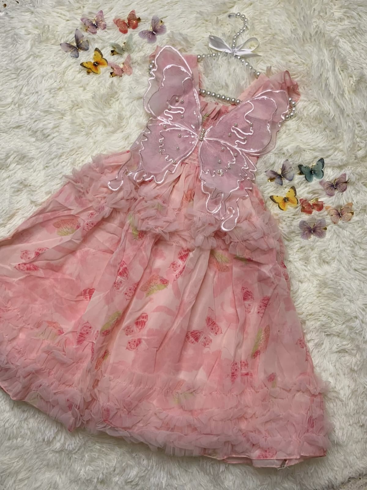 Pink Butterfly Dress🦋