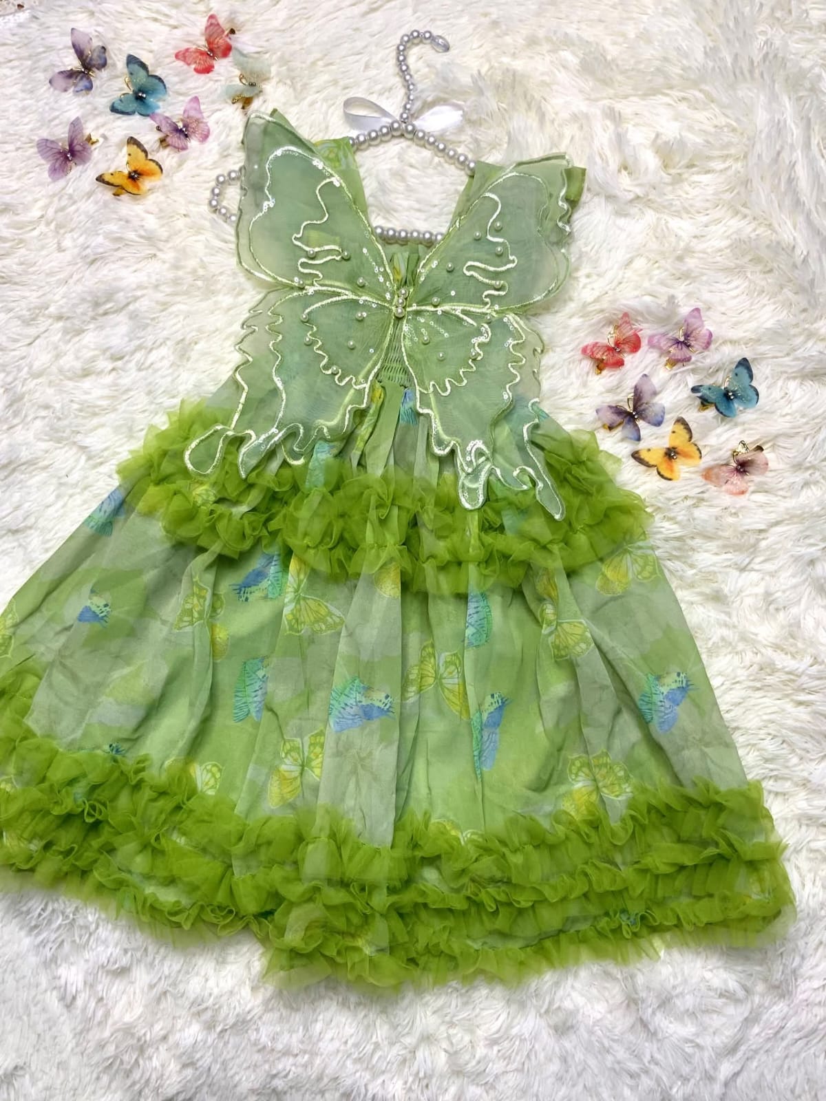 Green Butterfly Dress🦋