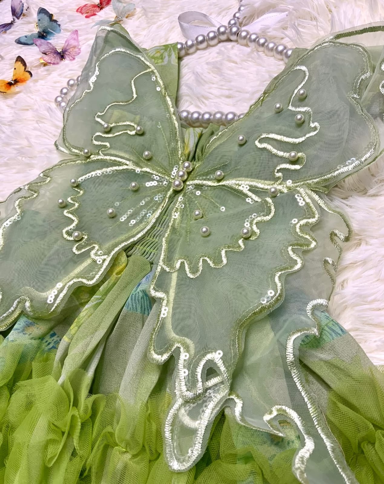 Green Butterfly Dress🦋